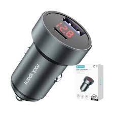 ROCK SPACE C300 36W DUAL PORT CAR CHARGER WITH DIGITAL DISPLAY