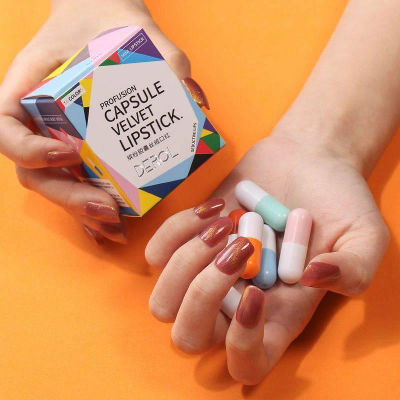 16 Pcs Box Capsule Mini Lipstick Set