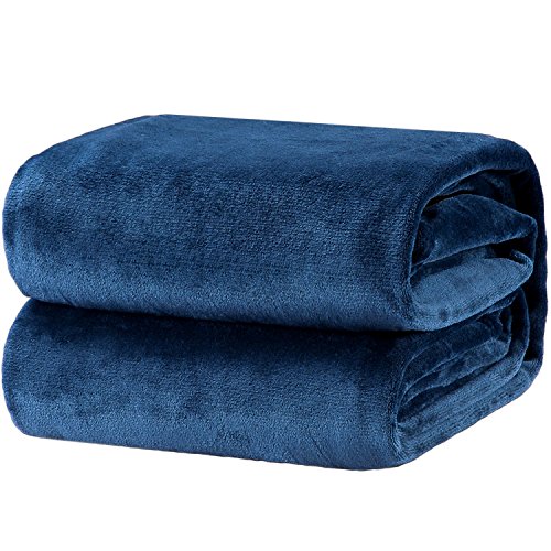 Winter Micro Fiber Bed Blanket - NAVY BLUE