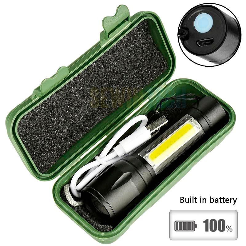 High Powered Aluminum LED geepas flashlight with Ni-Cd Battery