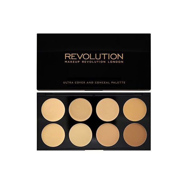 Makeup Revolution Ultra Cover And Concealer Palette Light - Medium
