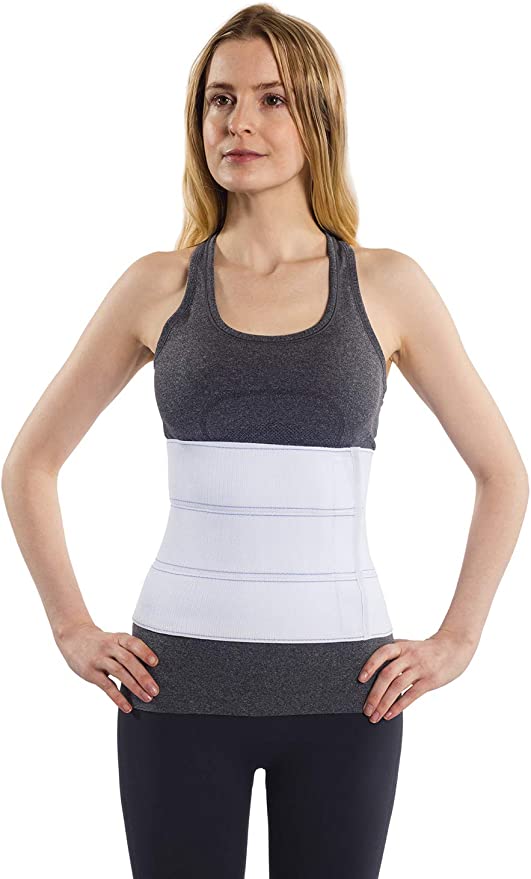 Abdominal Binder - Soft Latex-Free Abdomen Wrap for Men and Women