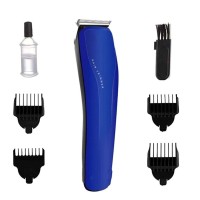 badgeHTC AT-528 rechargeable zero gapped facial split end hair cutting machine mens pubic clipper mini cordless trimmer.