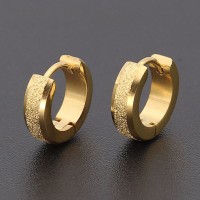 Fashion Men Stainless Steel Circle Dangle Stud Earrings Statement Jewelry Gifts