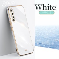 Hontinga for Realme 6 Back Cover Luxury 6D Plating Soft Case Silicone Square Frame Shiny Bling Phone Cases