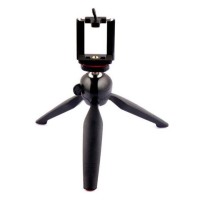 Mini Tripod with Phone Holder Clip YT228 - Black