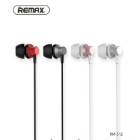 REMAX RM 512 High Performance Wired In Ear Earphone with Mic (Black with Silver)