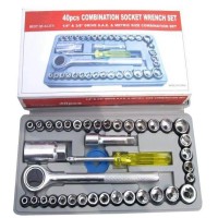 40 in 1 Pcs Tool Kit & Screwdriver and Socket Set Automobile Tool Box Set