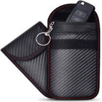 Men's business style anti-theft key bag Faraday Bag Cage Shield Car Key Fob Signal Blocking Pouch Bag Key Protector