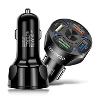 Power QC3.0 Quick Charge 5V/7A 4 USB Car Chargers Auto USB Adapter Fast Charging