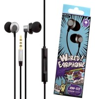REMAX RM 512 High Performance Wired In Ear Earphone with Mic (Black with Silver)