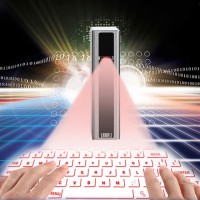 LASER KEYBOARD WITH 5200MAH POWER-BANK