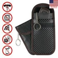 Men's business style anti-theft key bag Faraday Bag Cage Shield Car Key Fob Signal Blocking Pouch Bag Key Protector