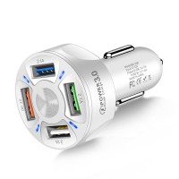 Power QC3.0 Quick Charge 5V/7A 4 USB Car Chargers Auto USB Adapter Fast Charging