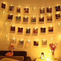 Fairy Decorative Lights With Photo Clip Holder / Room Decoration Light/ Golden Fairy Lights/ Rice Lights/ Party Lights/ Christmas Light/ Weeding Party Lights/ Photo Clip Holder Decorative Fairy Lights
