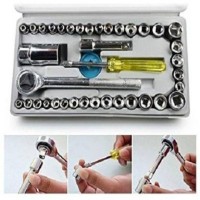 40 in 1 Pcs Tool Kit & Screwdriver and Socket Set Automobile Tool Box Set