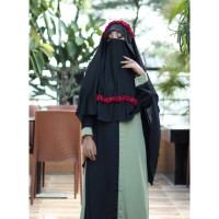 Crown Hijab 2 Part Instant Ready Hijab with Niqab for Woman