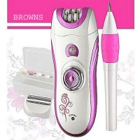 BROWNS BS-3026 LADY SHAVER EPILATOR & NAIL TOOLS
