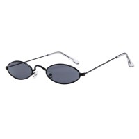 Fashion Mens Womens Retro Small Oval Sunglasses Metal Frame Shades Eyewear