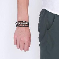 Latest Collection Leather Charm Bracelet for Boys and Men for Daily Party 3 Ratings
