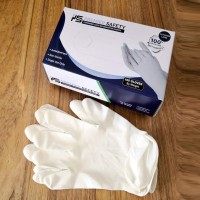 PREMIER SAFETY-Powdered Latex Examination Surgical Hand Gloves-100 Pcs_(1 Box)