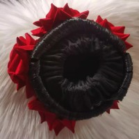 Rose flower khopa/Artificial red rose khopa/big Rose flower khopa/Gorgeous golap khopa