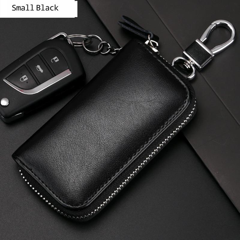 GENODERN Women's Key Holder Multifunctional Car Key Organizer Men's Leather Keychain Fashion Key Wallet Housekeeper