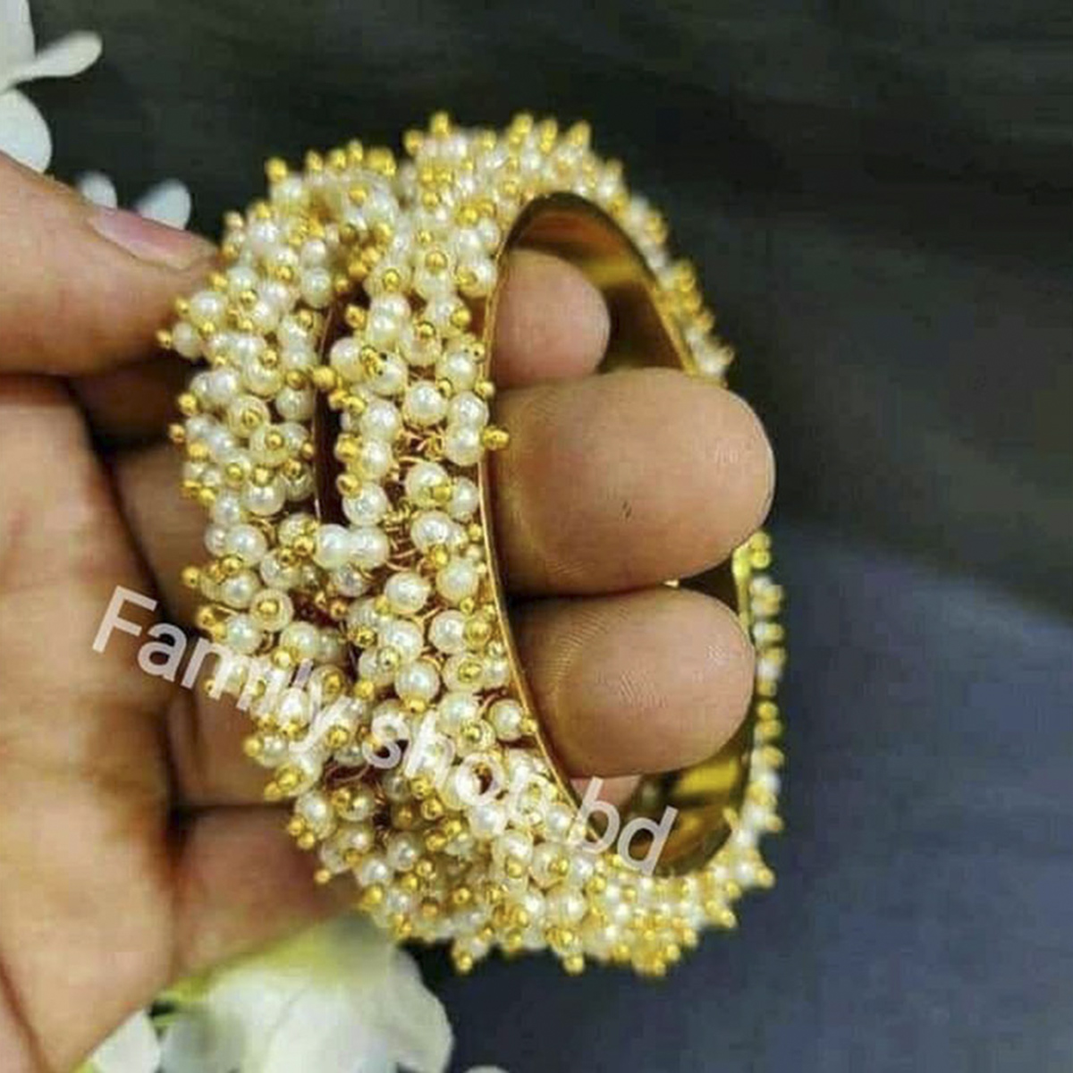 Gold Plated gajra Setting Ladies Churi