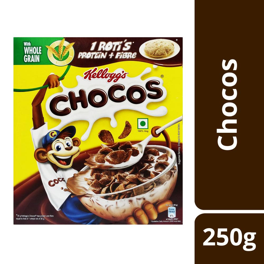 Kellogg's Chocos Chocolate Breakfast Cereal 250gm