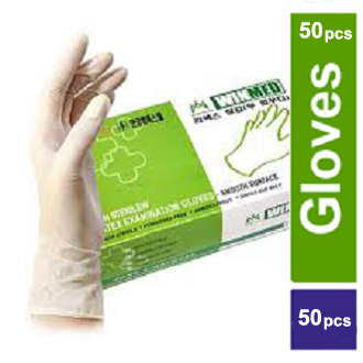 Latex Premium Examination Gloves - 50 pcs