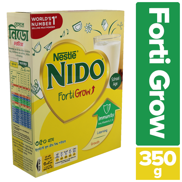 NESTLE NIDO Fortigrow Full Cream Milk Powder Box - 350g
