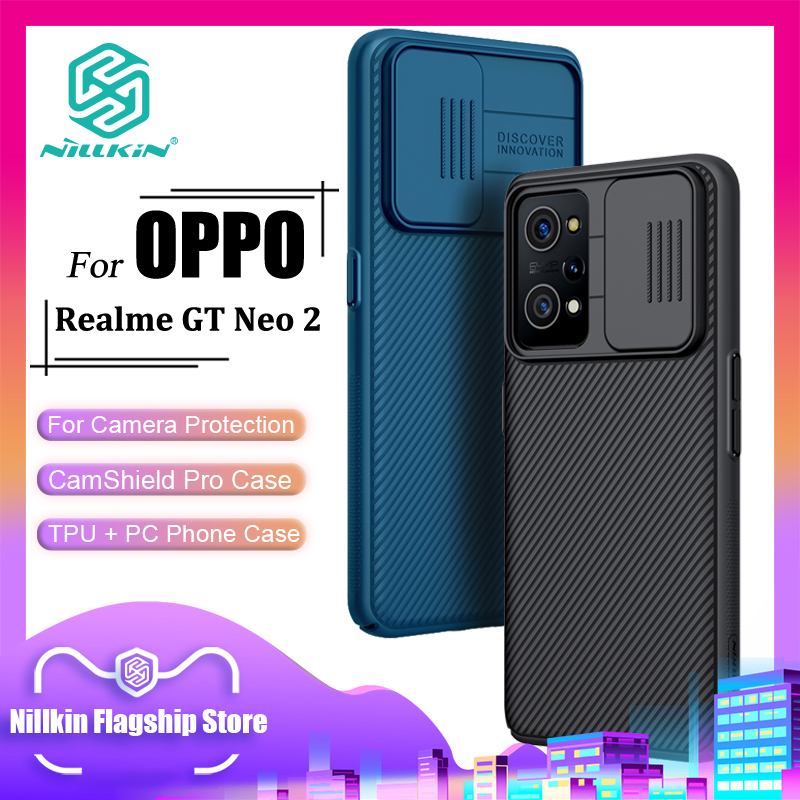 Nillkin Fashion Pc Case for Realme GT Neo 2 Phone Cases Business Camera Protect Shockproof Privacy Back Cover