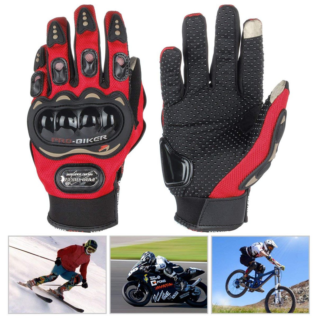 Pro Biker Full Finger Protective Motorcycle Gloves