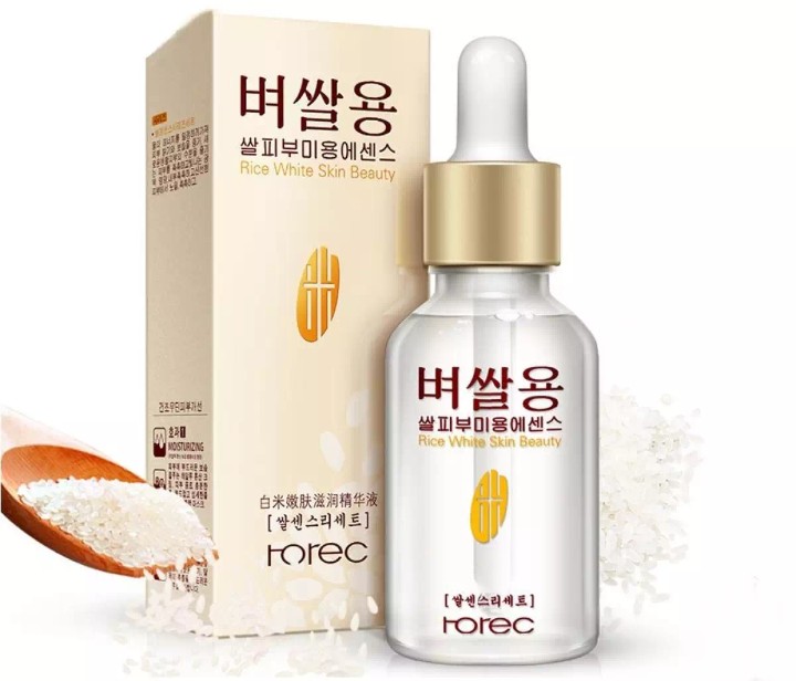 ROREC Natural Organic White Rice face Serum collagen Reduces Wrinkles Dark Spots anti-aging Sun Damage Corrector skin care