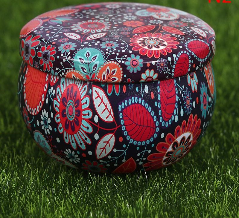 Scented Candle Empty Box Natural Tin Can Home Decoration Outdoor Candy Box Gift