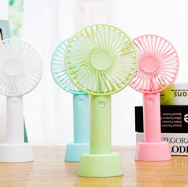 Summer Cooler Mini Fan USB Charging Rechargeable Portable 3 Gear Speed Travel Fan