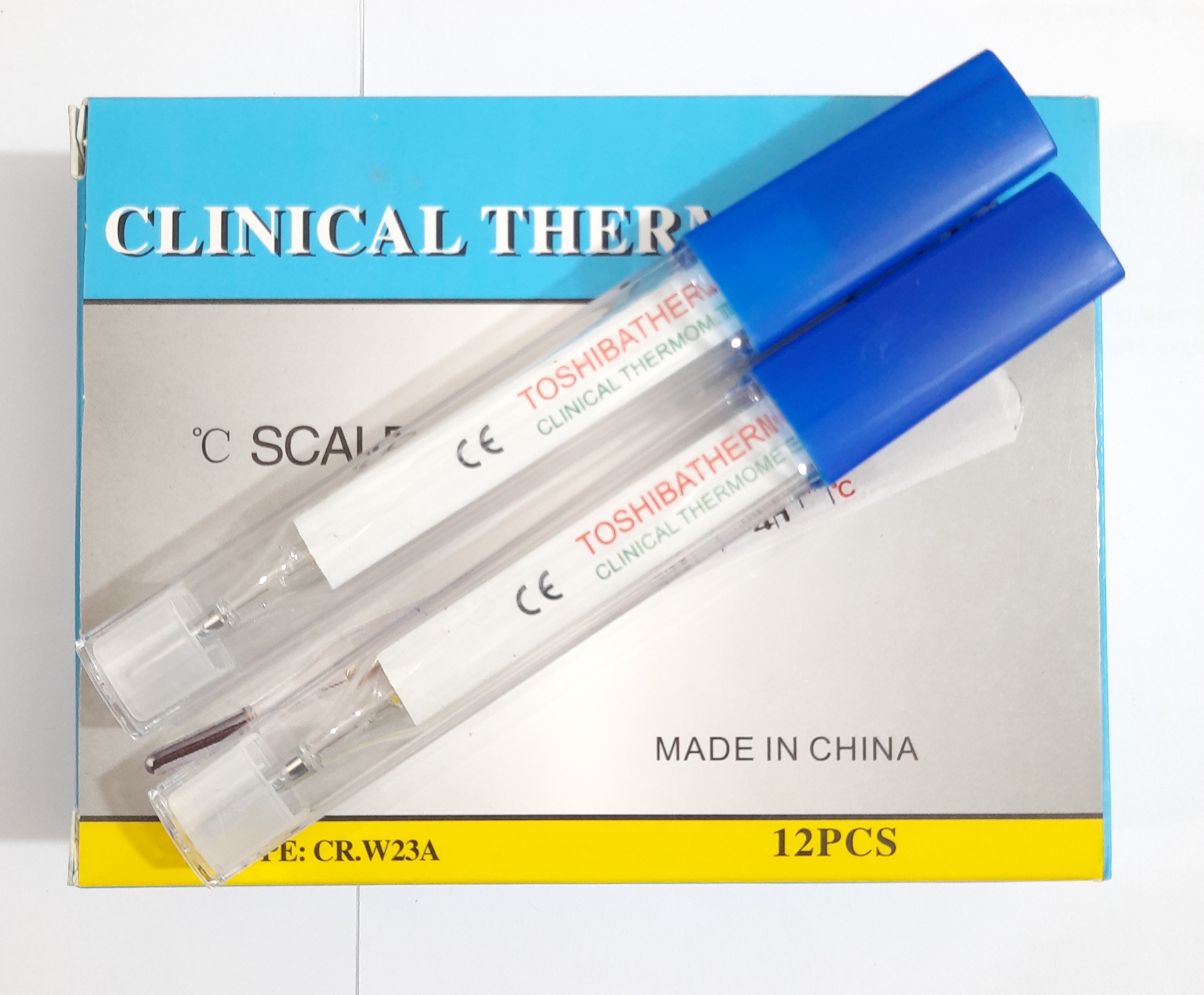 Toshiba Clinical Glass Thermometer 1 pcs